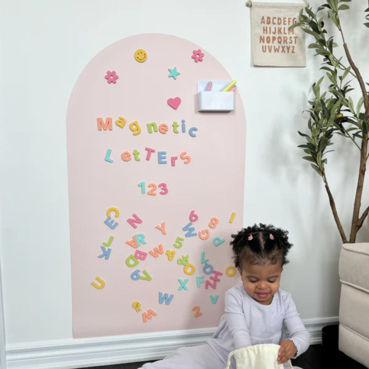 Soft Foam Magnetic Letters & Symbols Set (Pastel Rainbow)