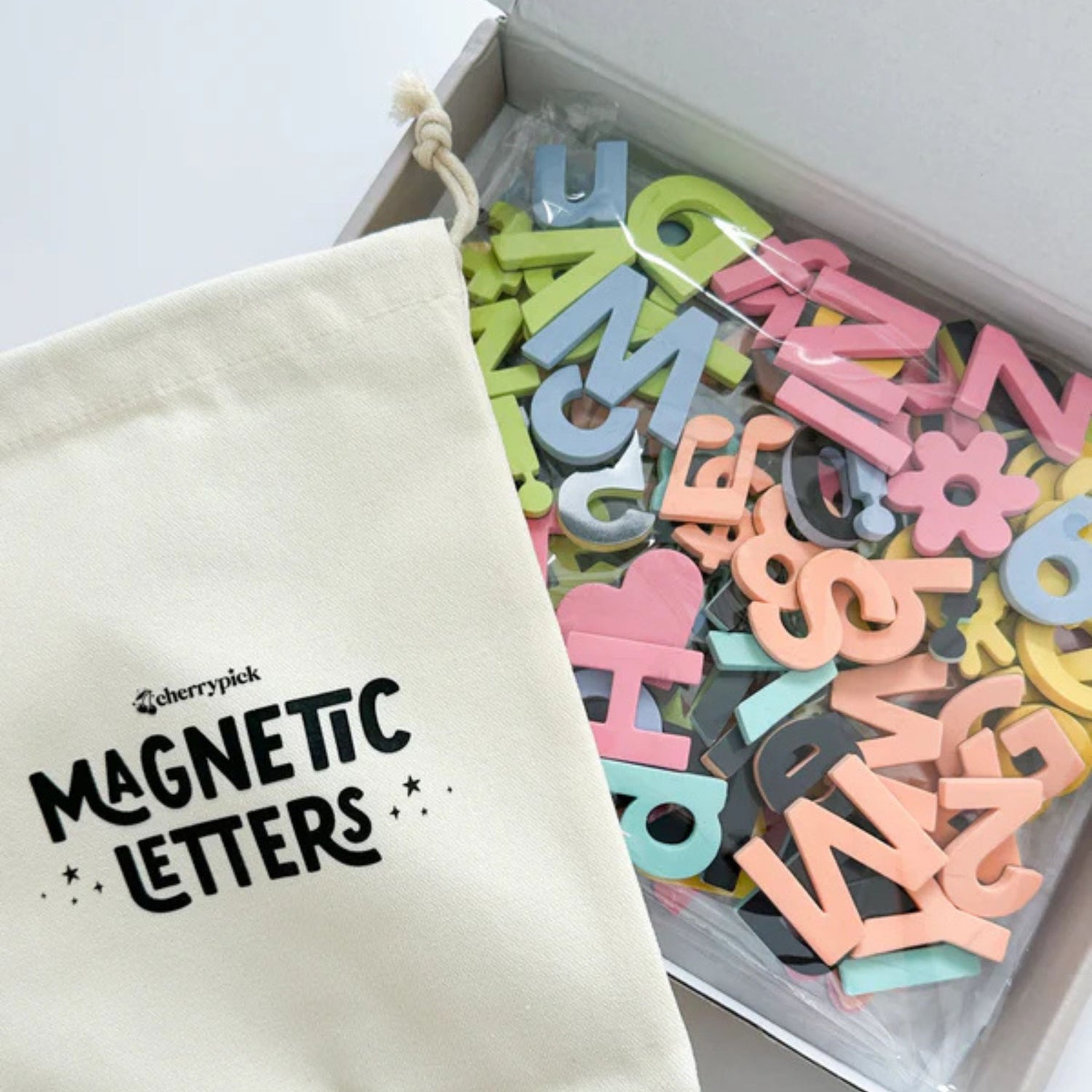 Soft Foam Magnetic Letters & Symbols Set (Pastel Rainbow)