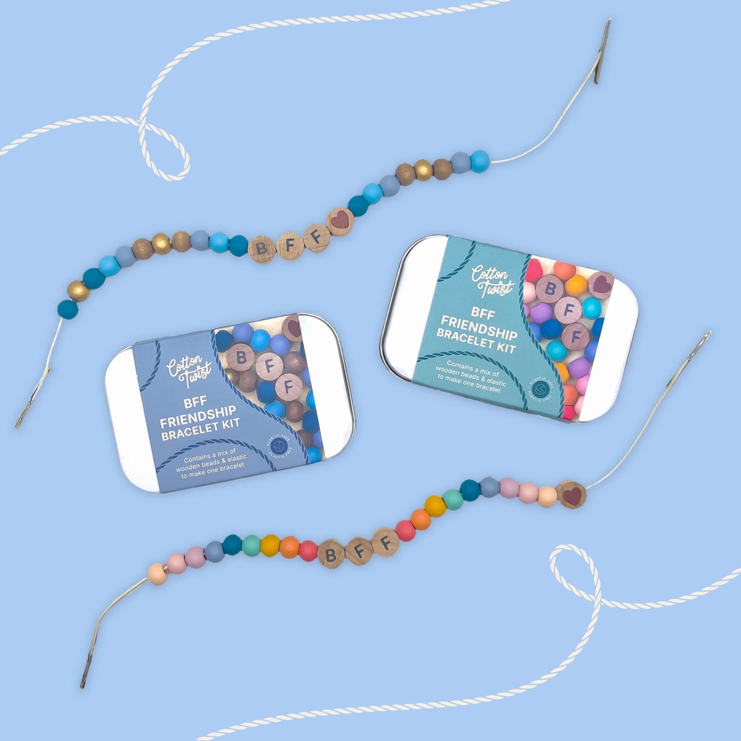 BFF Friendship Bracelet Craft Kit (Blue)