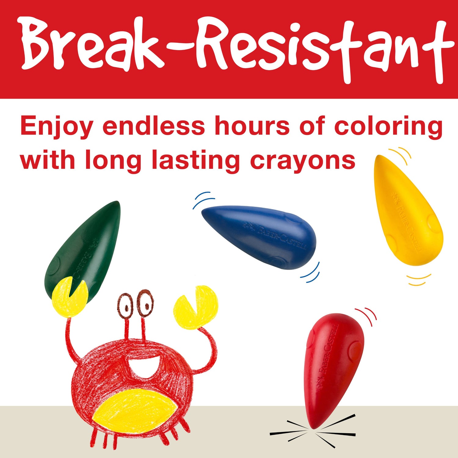 Little Creatives Easy Grasp Washable Bulb Crayons (Set of 4)