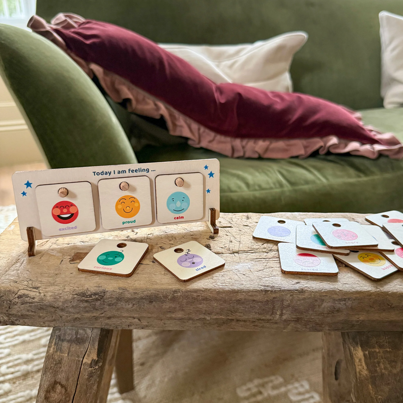 Wooden Feelings Chart for Kids