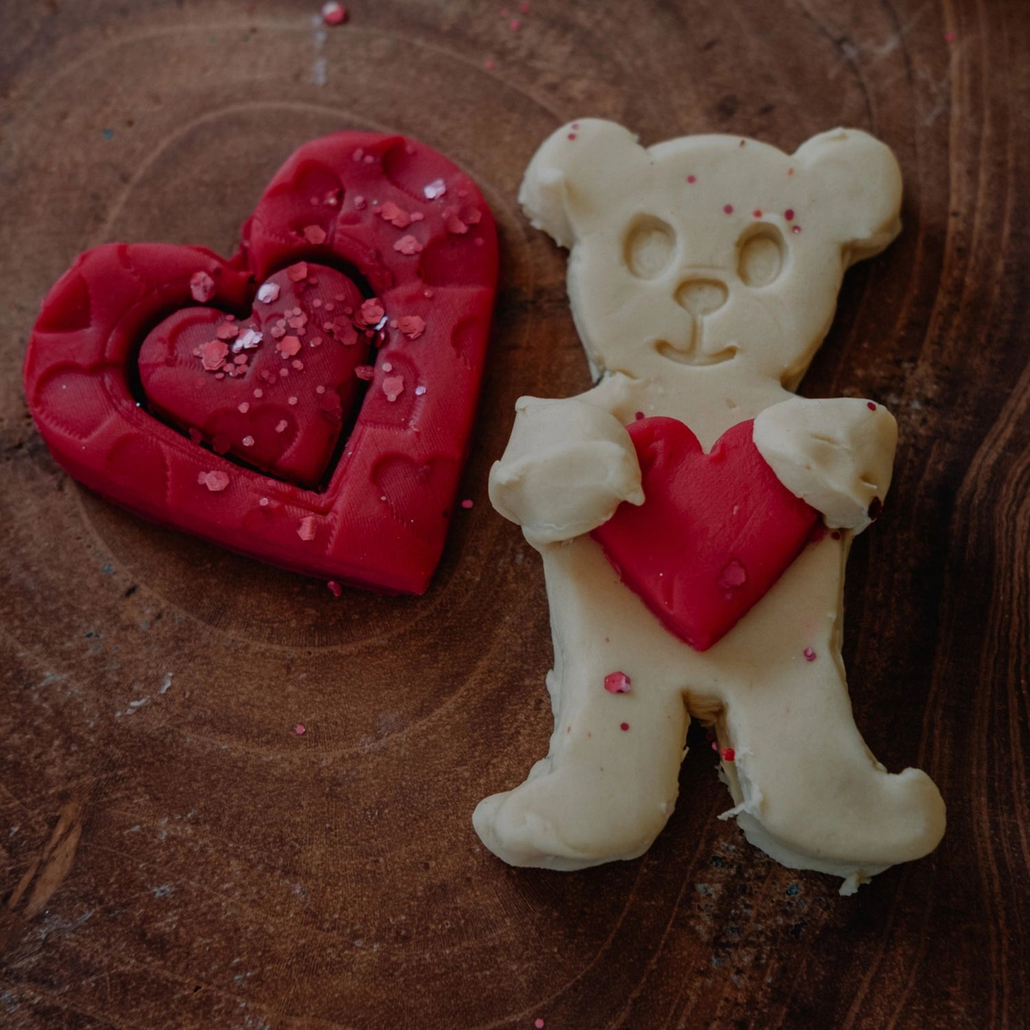 Valentine Eco Cutter Playdough Set