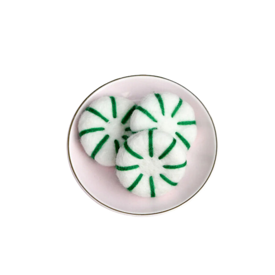 Felt Peppermint Candies | Play Food (Green)