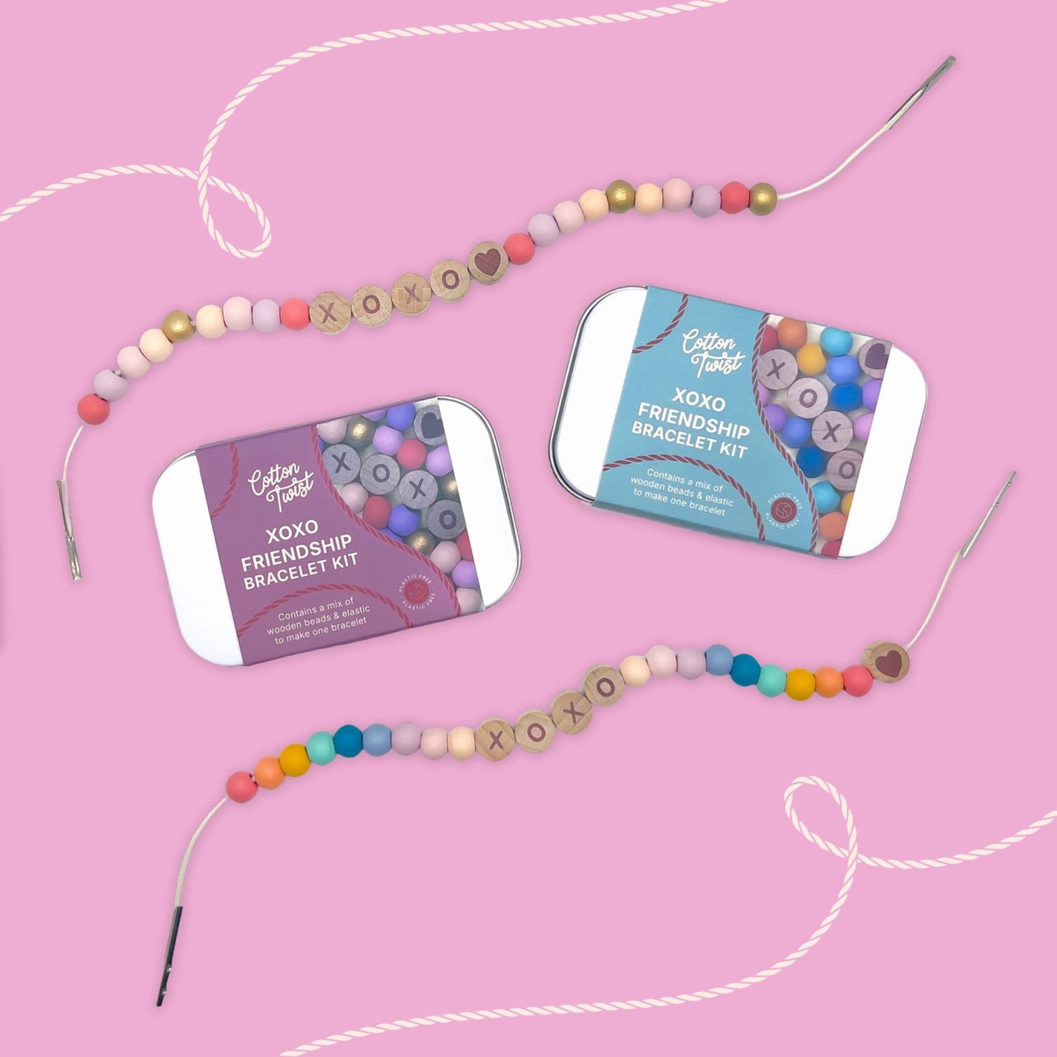 XOXO Friendship Bracelet Craft Kit (Rainbow)