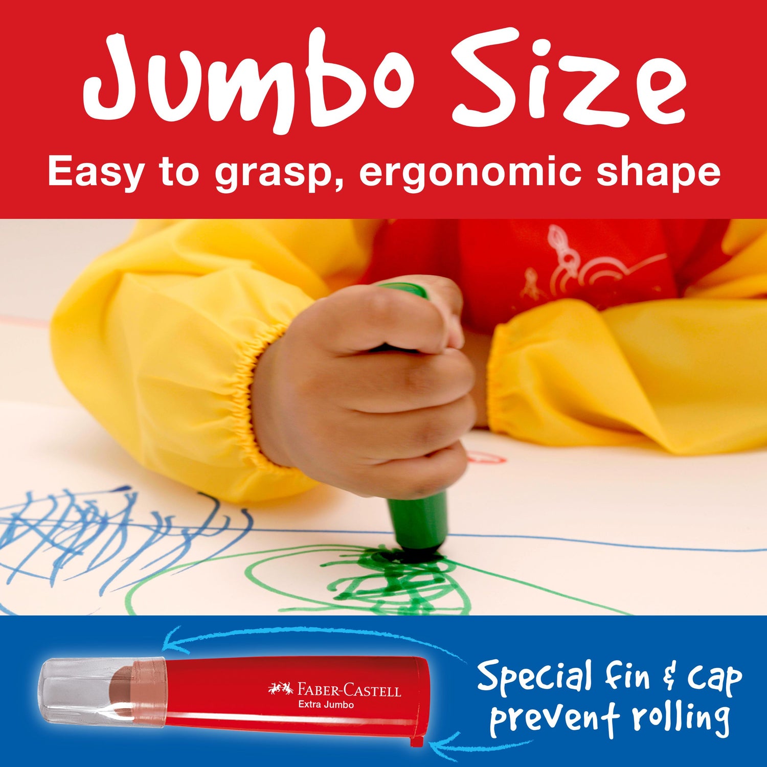 Little Creatives Jumbo Ultra Washable Markers (Set of 6)