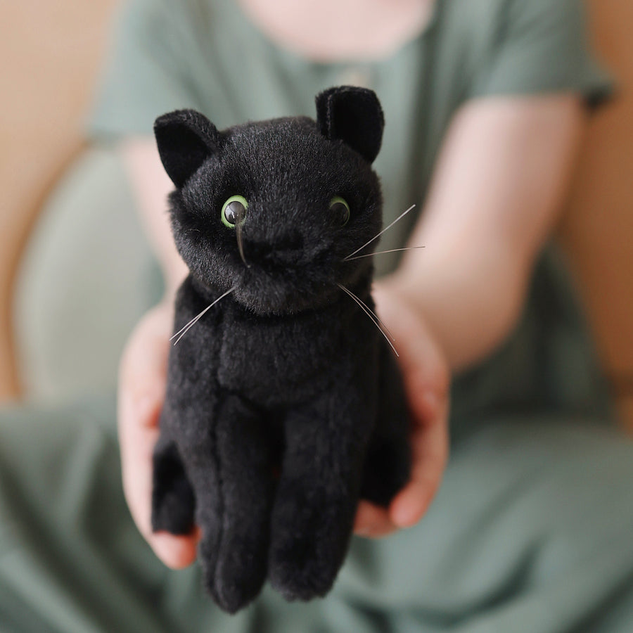 Mini Black Cat Finger Puppet