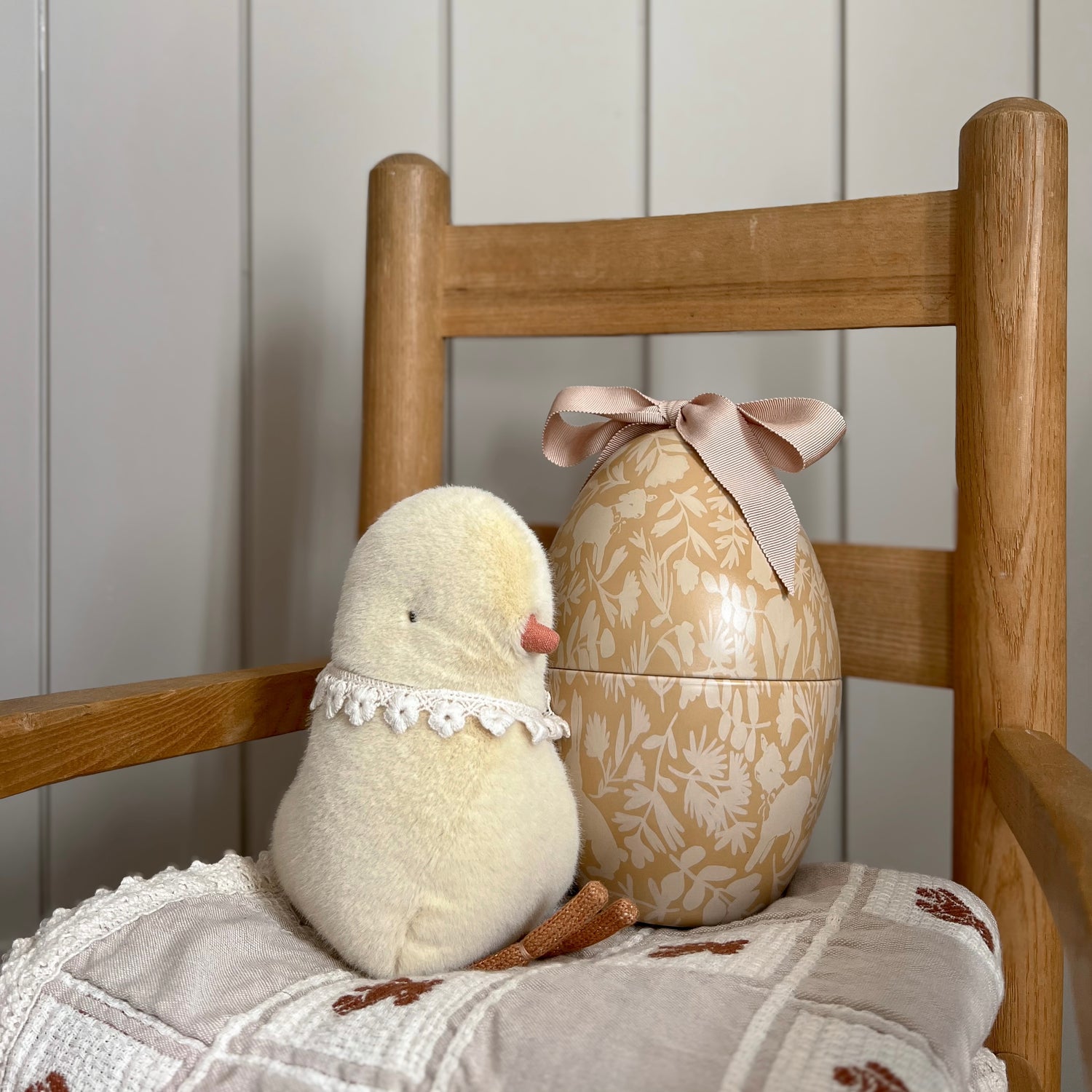 Maileg Easter Egg with Plush Chicken