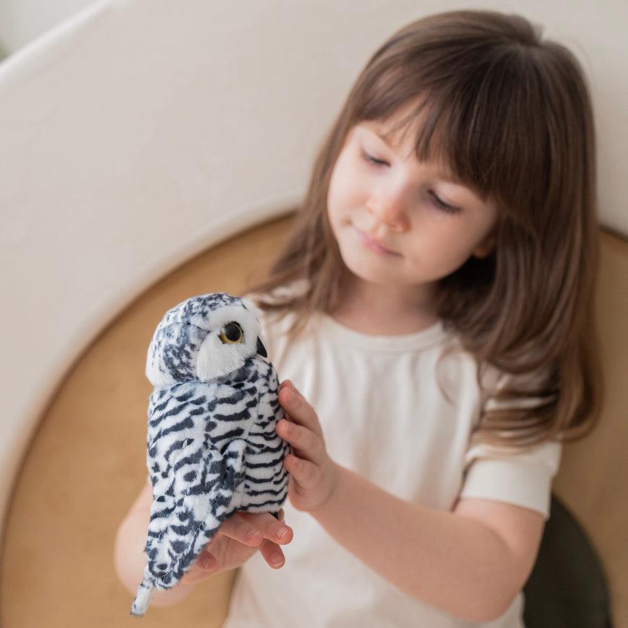 Small Snowy Owl Hand Puppet