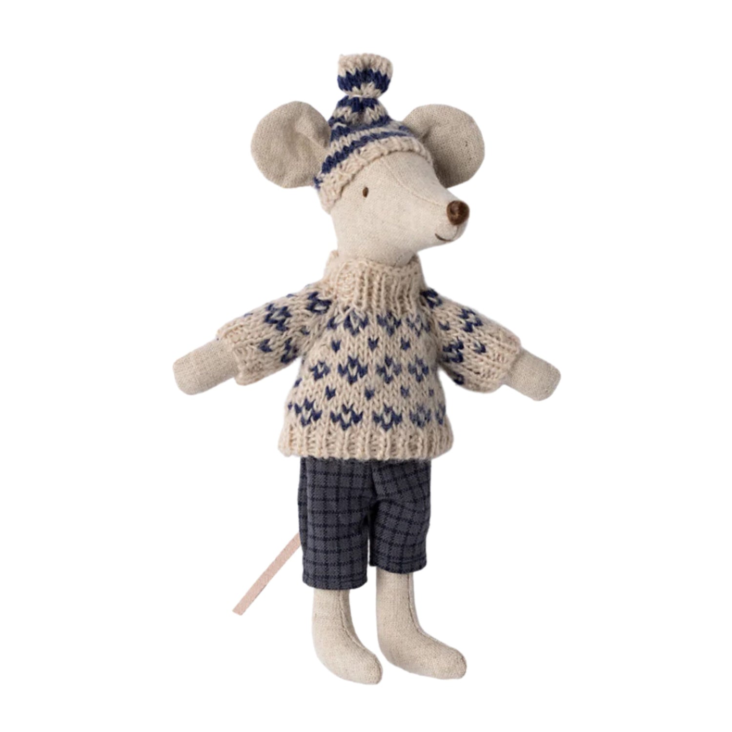 Maileg 2024 Winter Mouse with Ski Set - Blue (Dad)