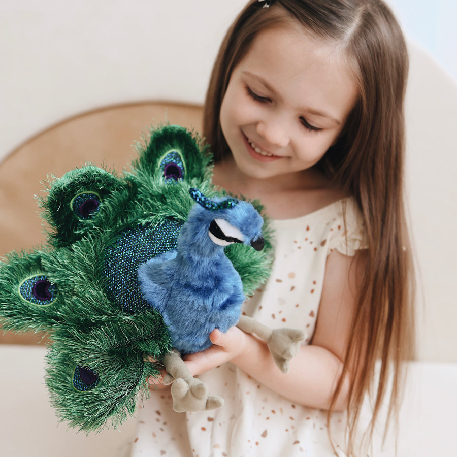 Small Peacock Hand Puppet