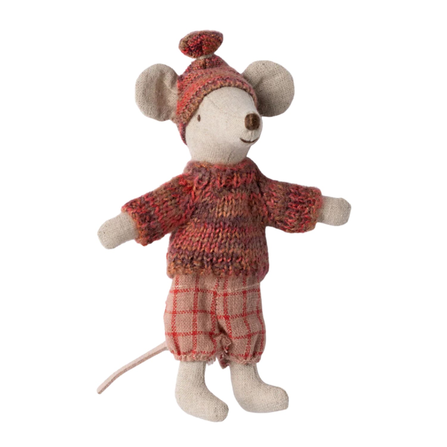Maileg 2024 Winter Mouse with Ski Set - Rose (Big Sister)
