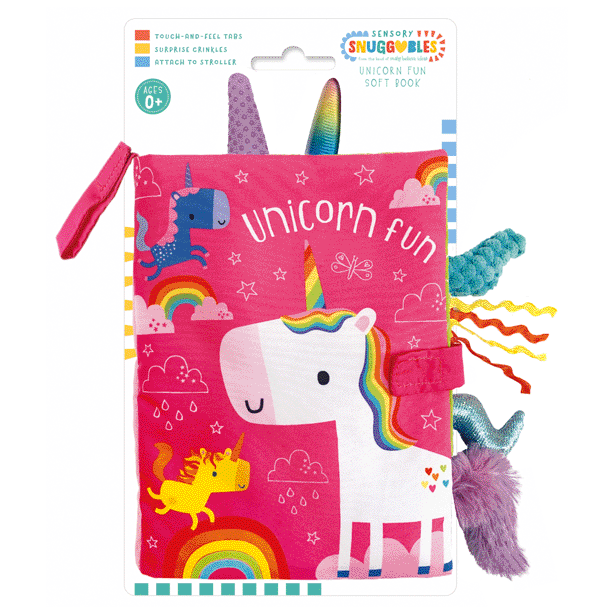 Sensory Snuggables Unicorn Fun Cloth Book For Babies