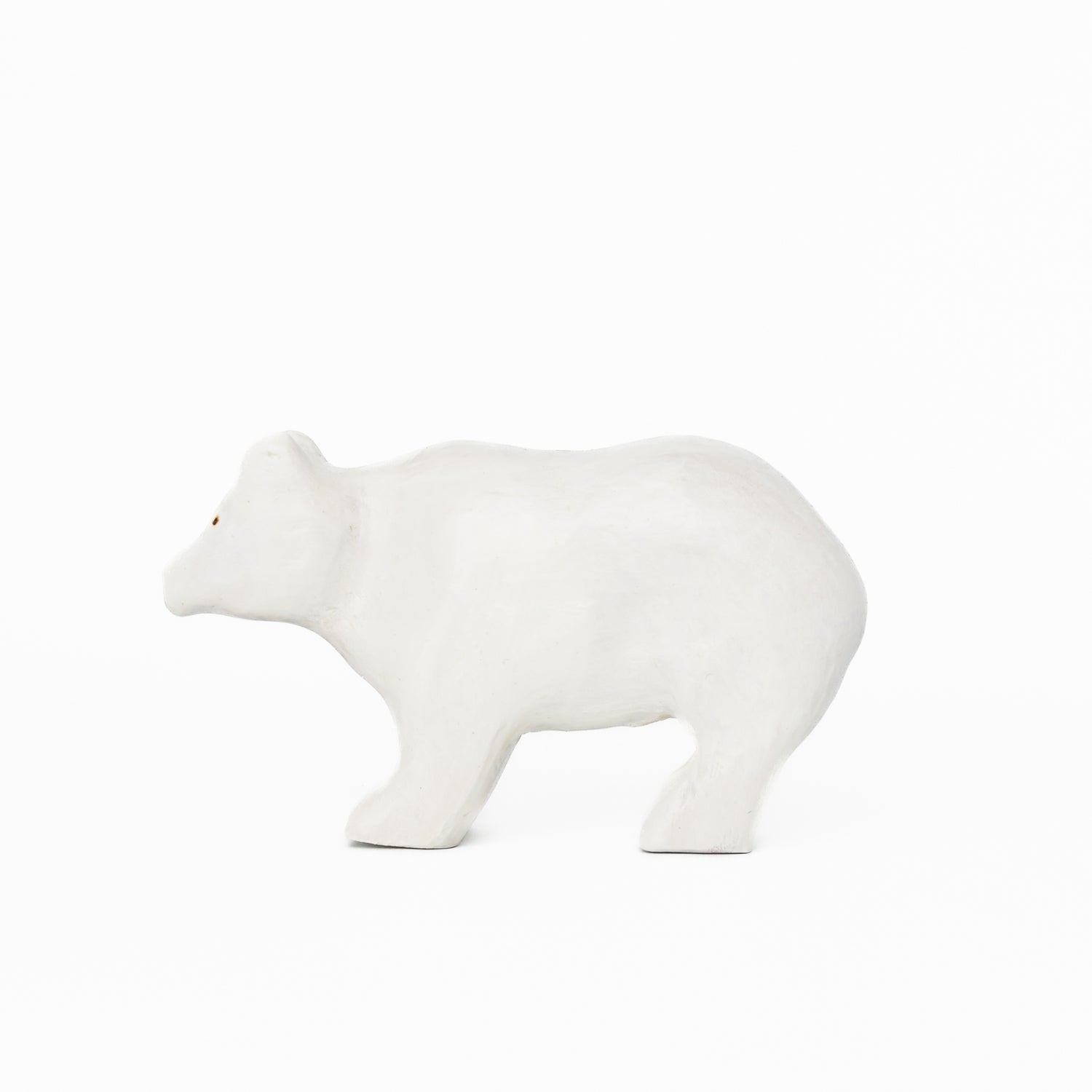 "Penelope Polar Bear" Wooden Animal Toy (Handmade in Canada)
