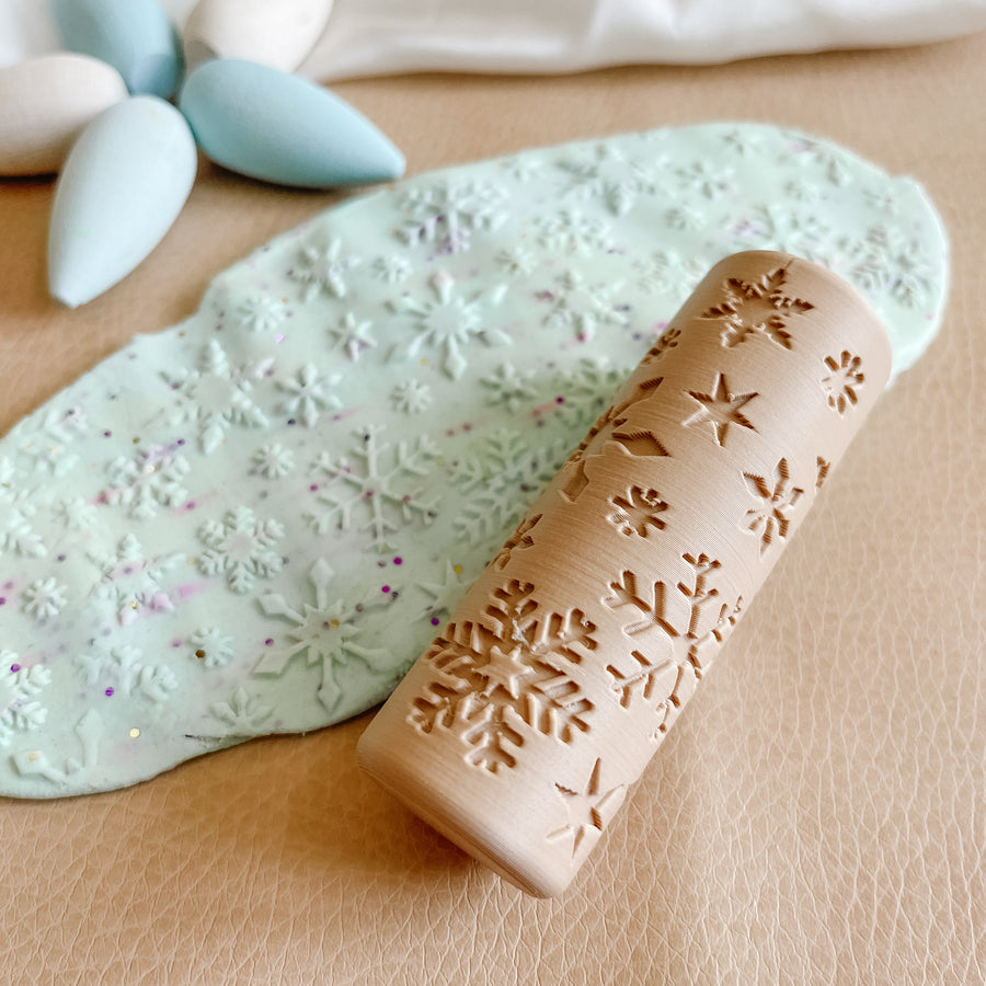 Eco Playdough Roller (Snowflake)