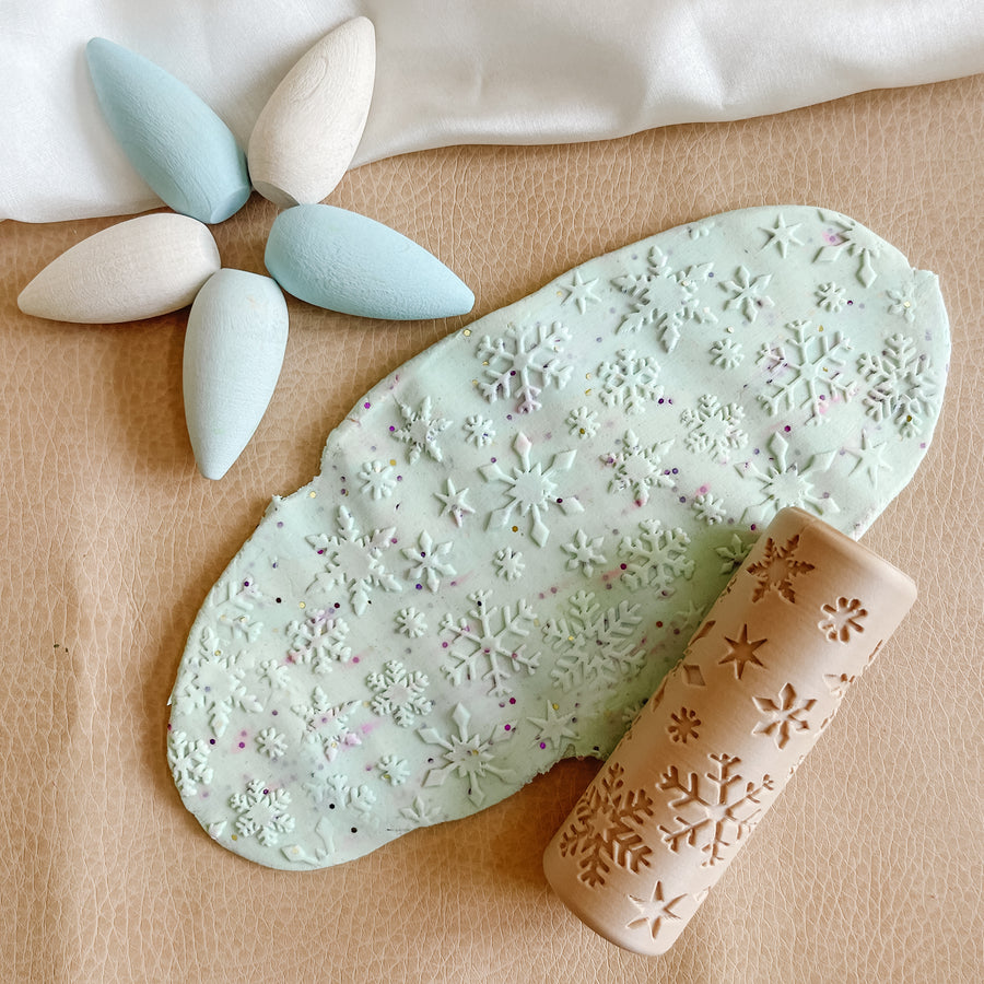 Eco Playdough Roller (Snowflake)