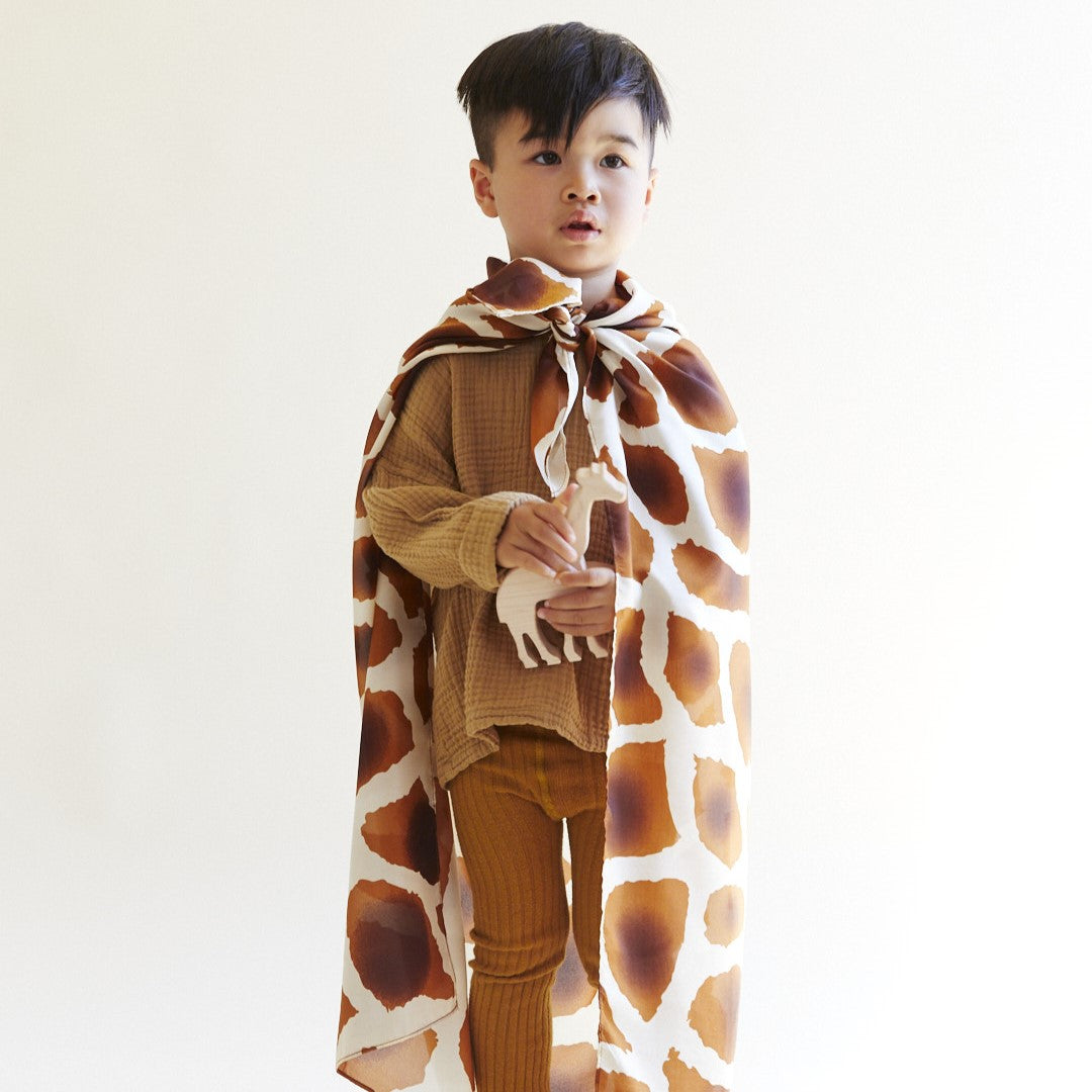 Limited Edition Giraffe Print Playsilk by Sarah's Silks