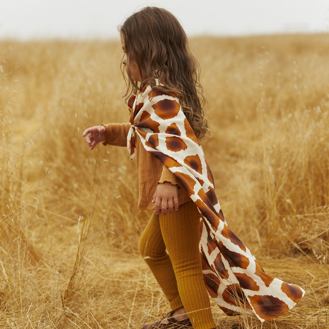 Limited Edition Giraffe Print Playsilk by Sarah's Silks