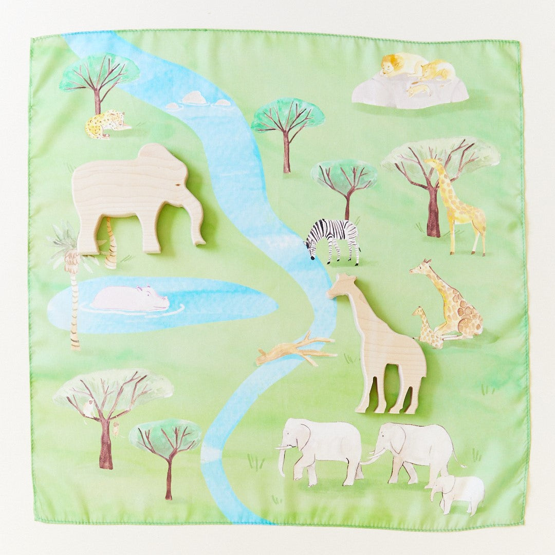 Limited Edition Safari Playmap by Sarah's Silks