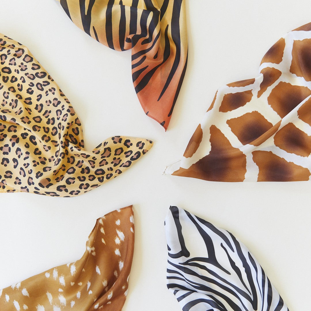 Limited Edition Giraffe Print Playsilk by Sarah's Silks