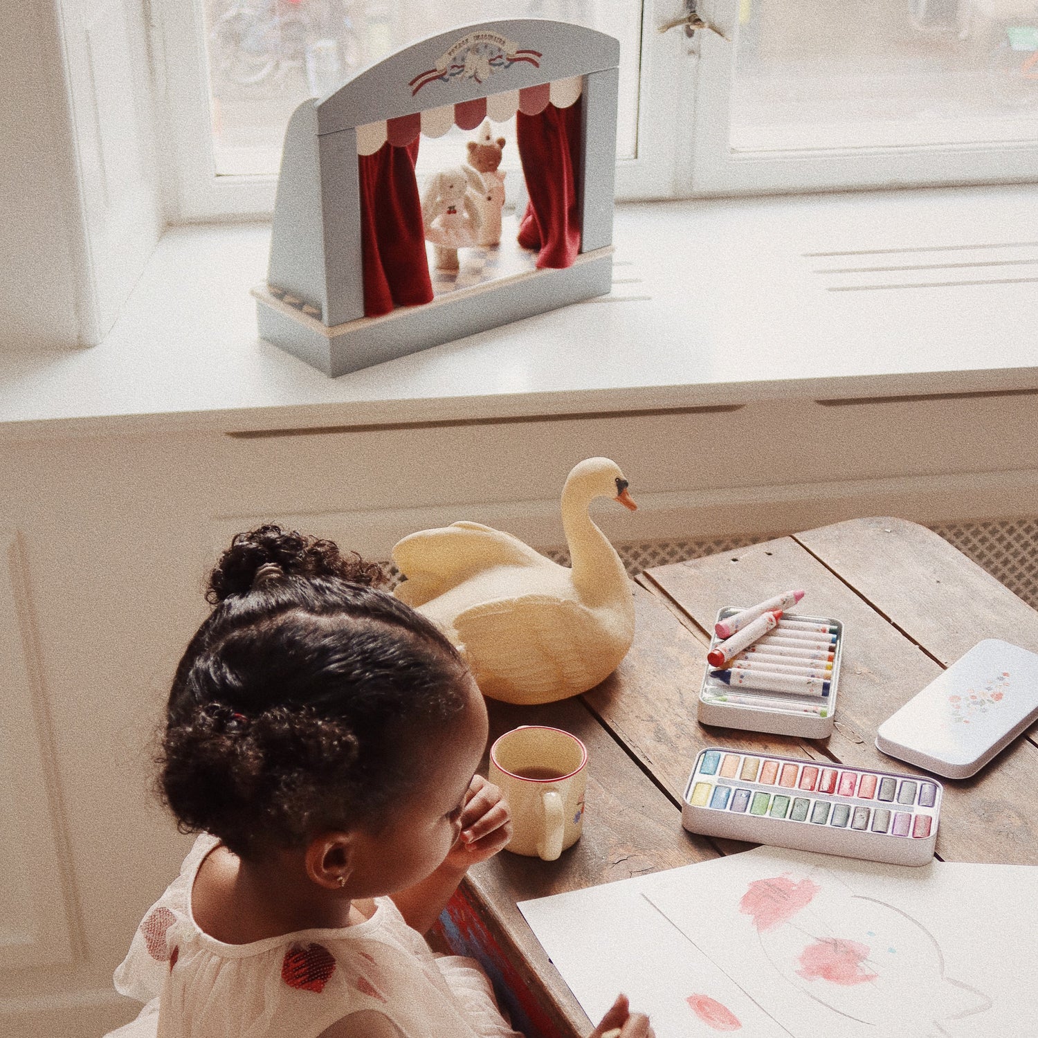 Wooden Puppet Theatre by Konges Sløjd
