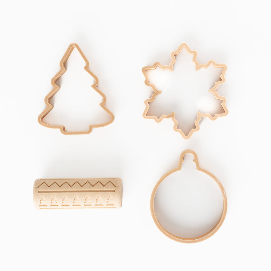 Christmas Eco Cutter & Roller Playdough Set