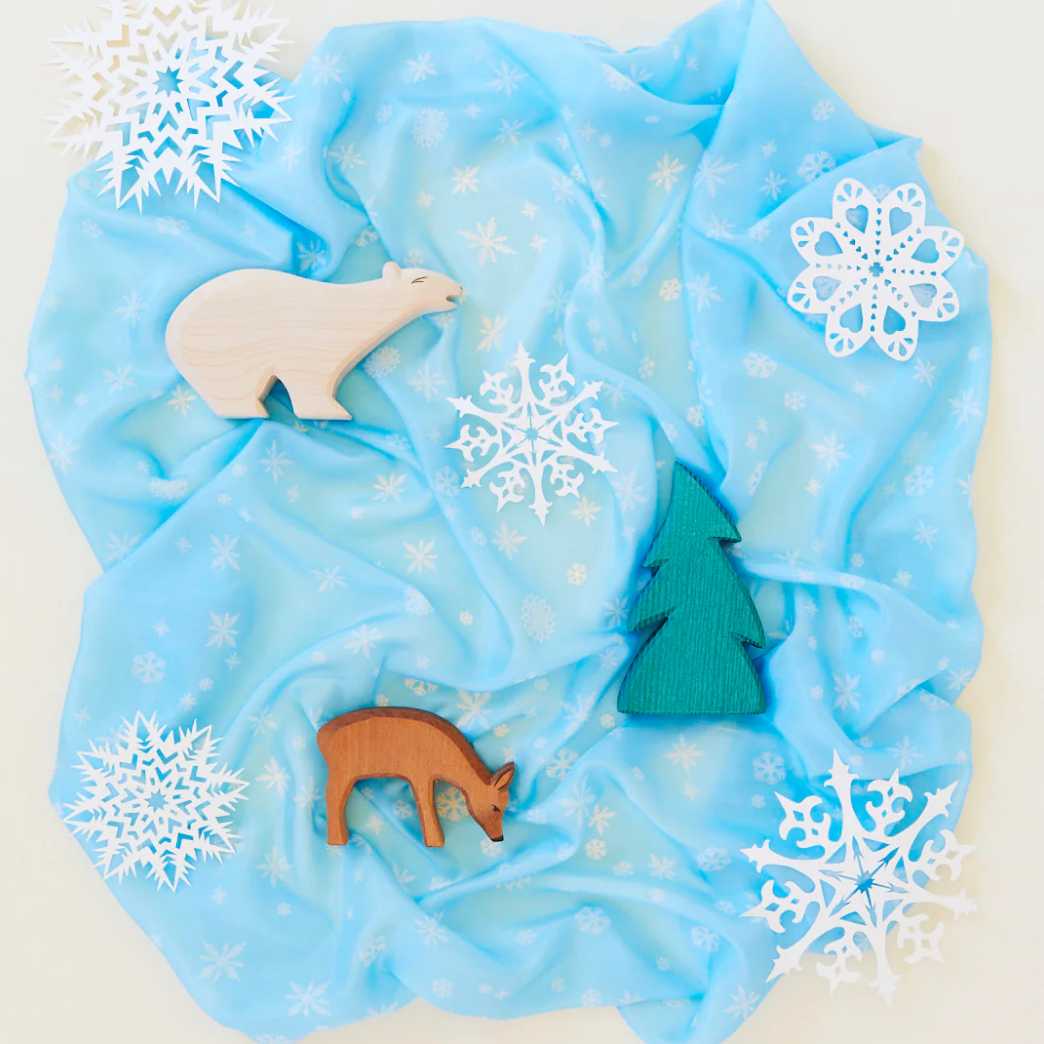 Sarah's Silks MINI Playsilk (Snowflake)