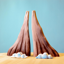 Bumbu Toys Wooden Volcano, Clouds & Lava