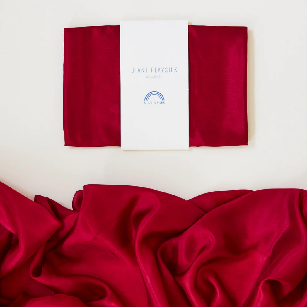 Sarah's Silks GIANT Playsilk (Cranberry)