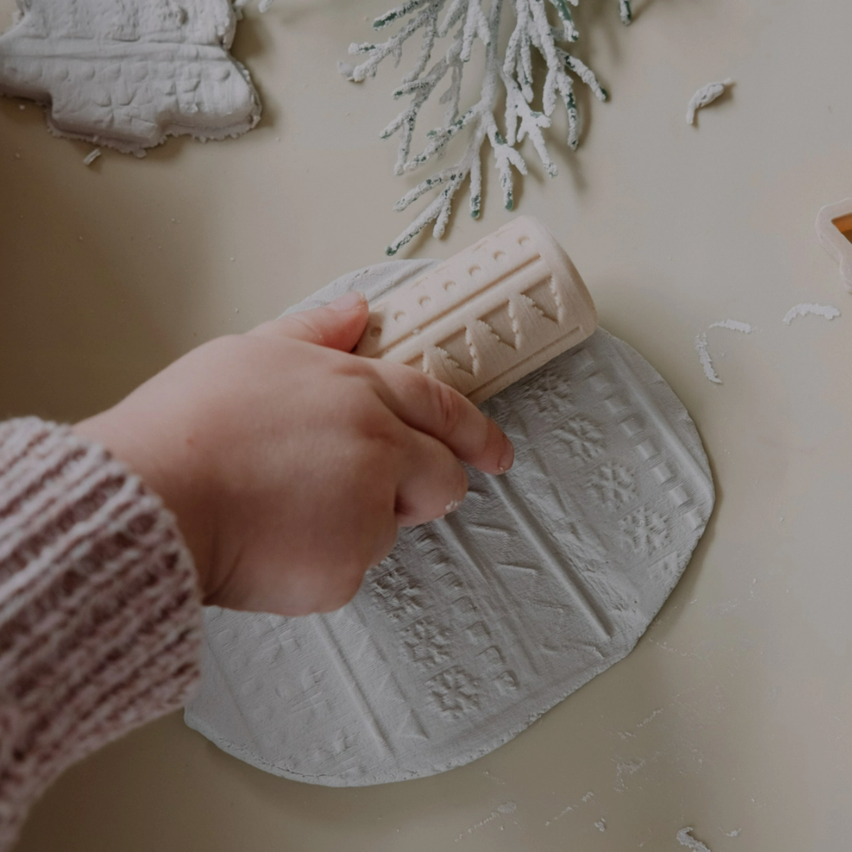 Christmas Eco Cutter & Roller Playdough Set