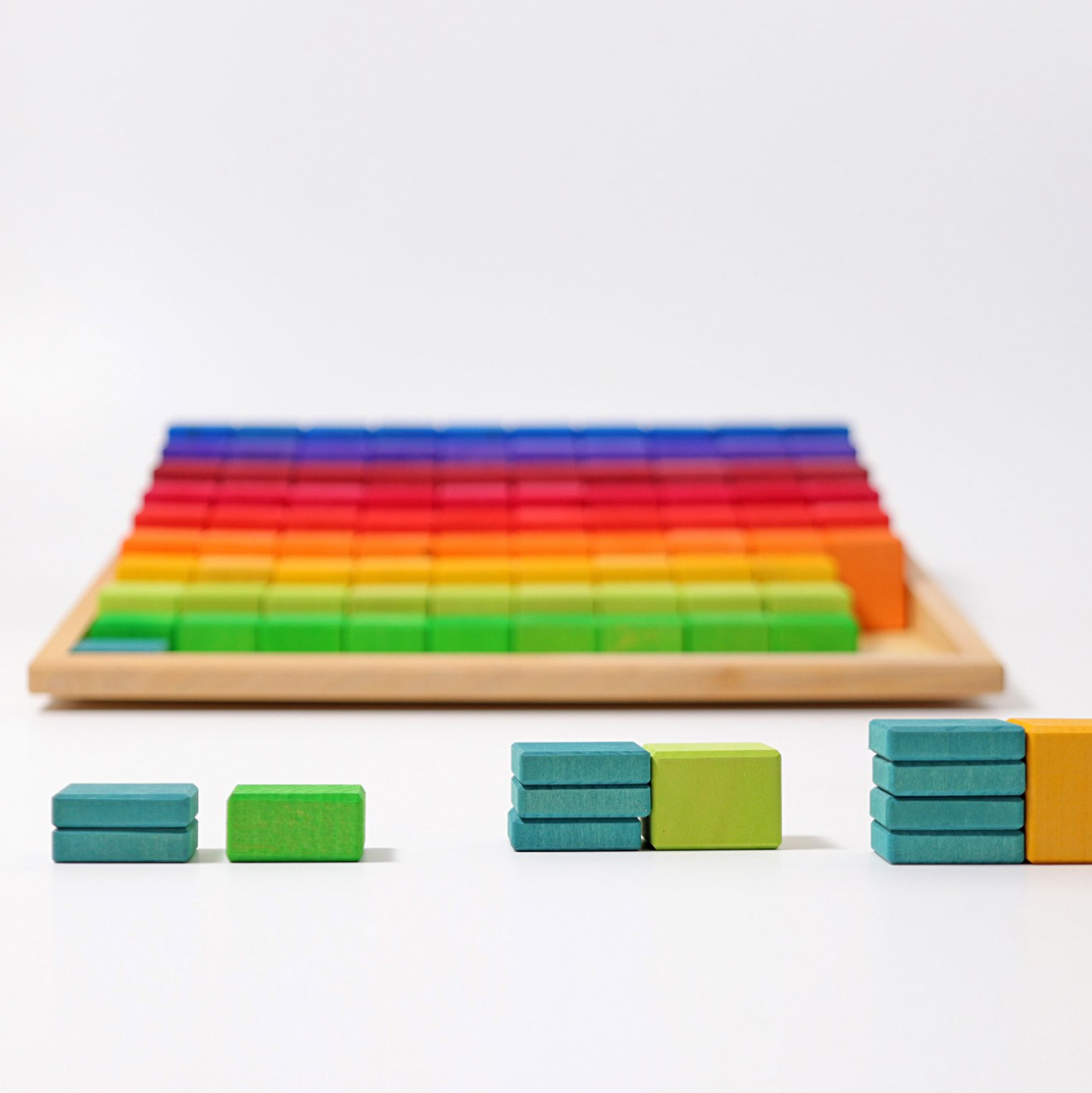 Grimm's Large Stepped Counting Block Set (4cm thick)