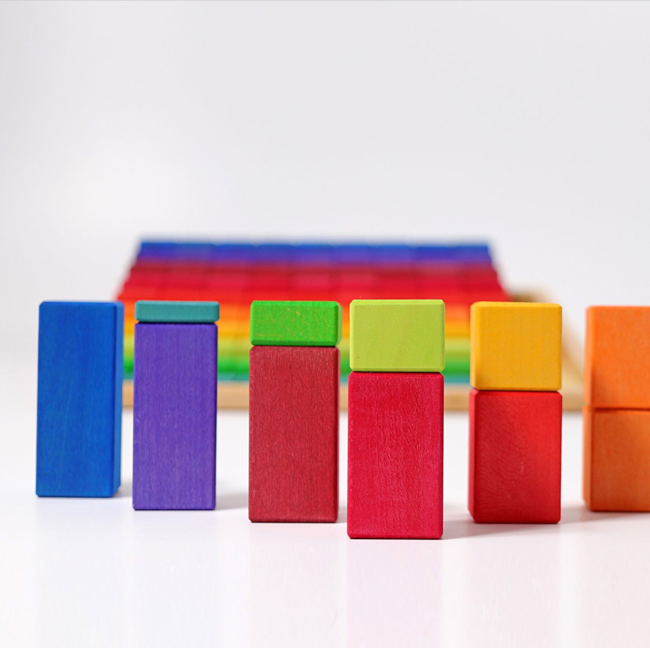 Grimm's Large Stepped Counting Block Set (4cm thick)