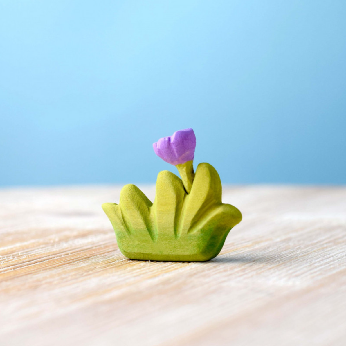 Grass with Purple Flower (Small) | Wooden Toy