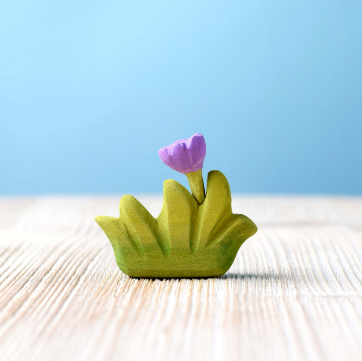 Grass with Purple Flower (Small) | Wooden Toy