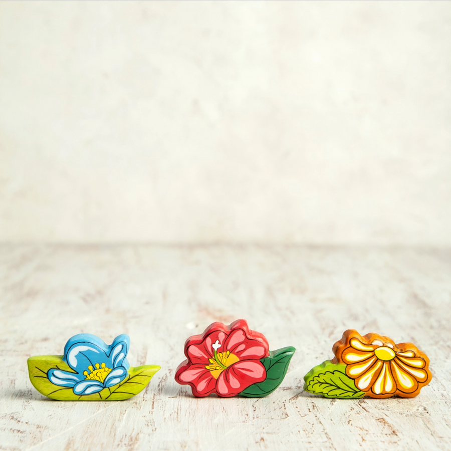 Blue Flower | Wooden Toy Figurine