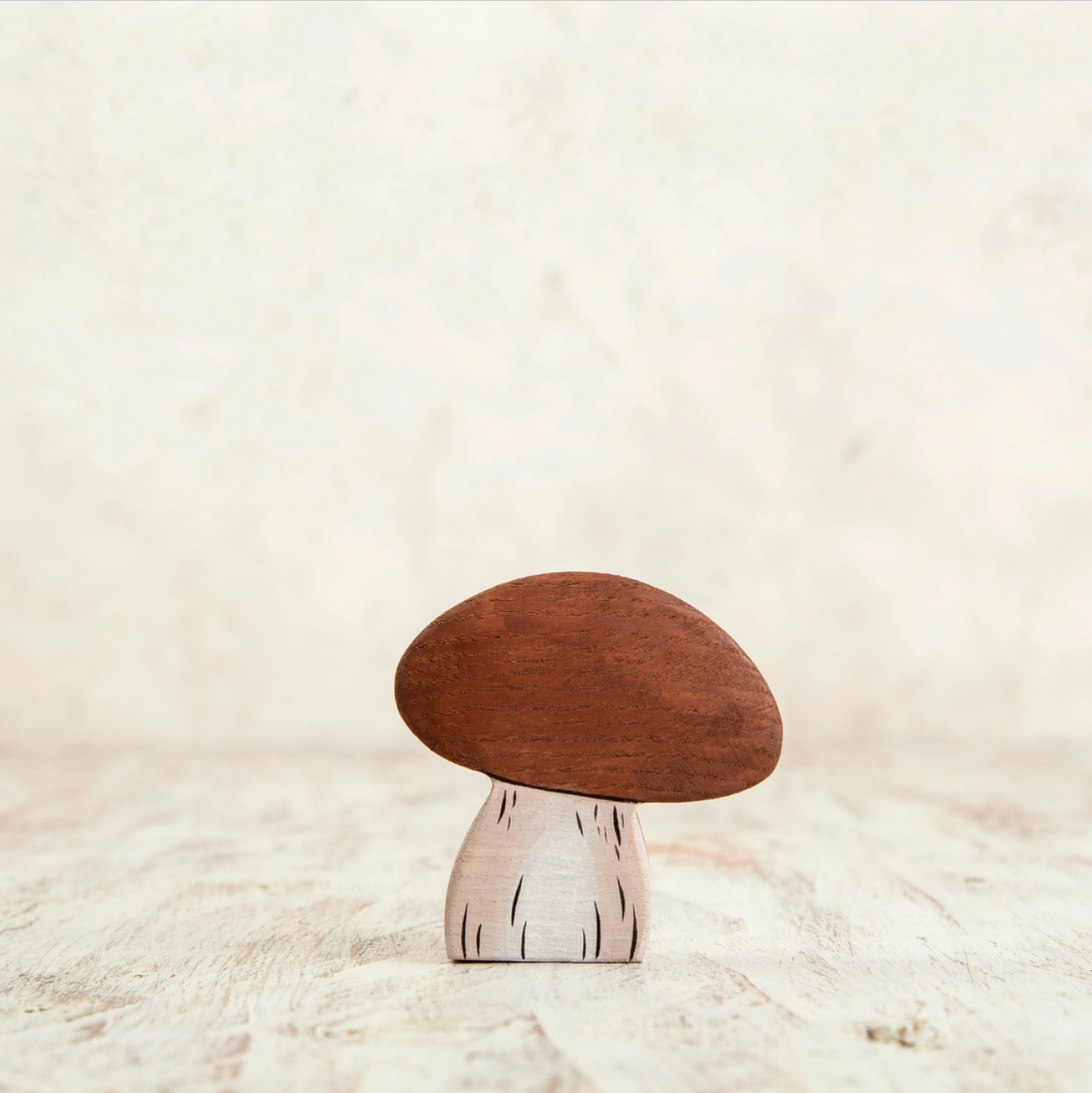 Brown Cap Mushroom | Wooden Toy Figurine