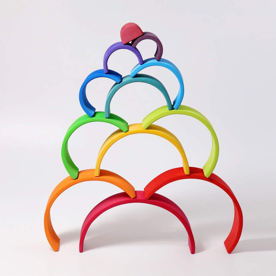 Grimm's Large Stacking Rainbow (12 Pcs)