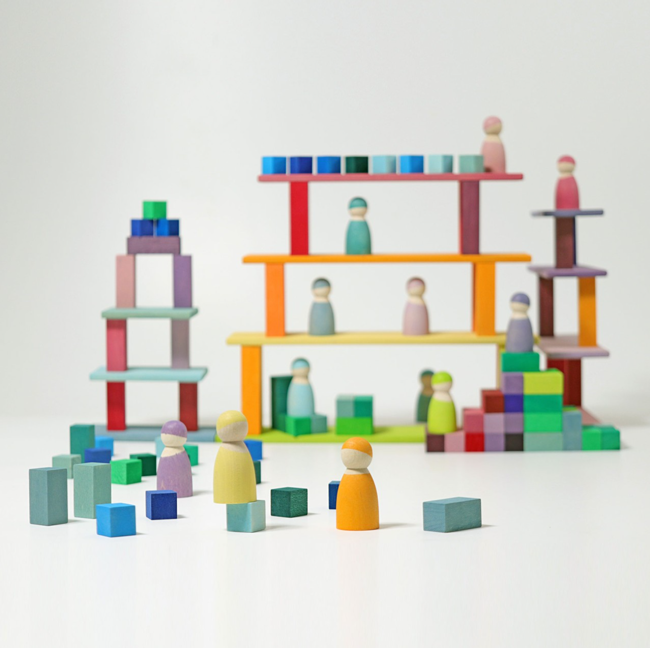 Grimm's Small Stepped Pyramid Building Set