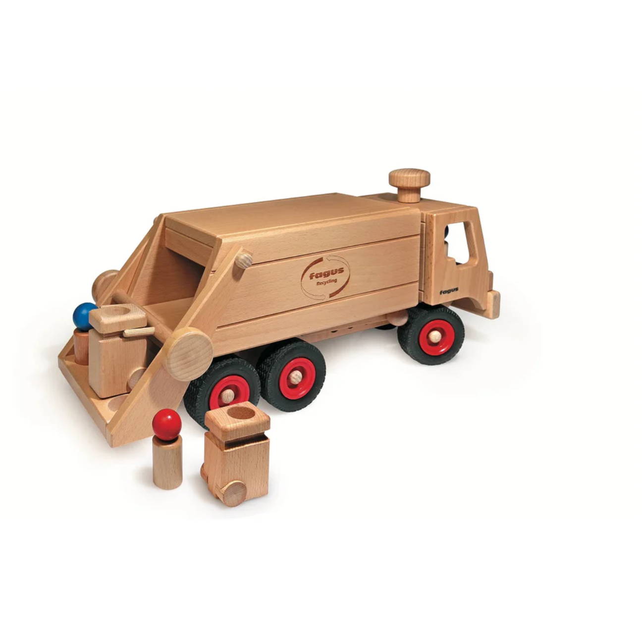 Fagus Recycling/Garbage Truck | Wooden Toy Vehicle