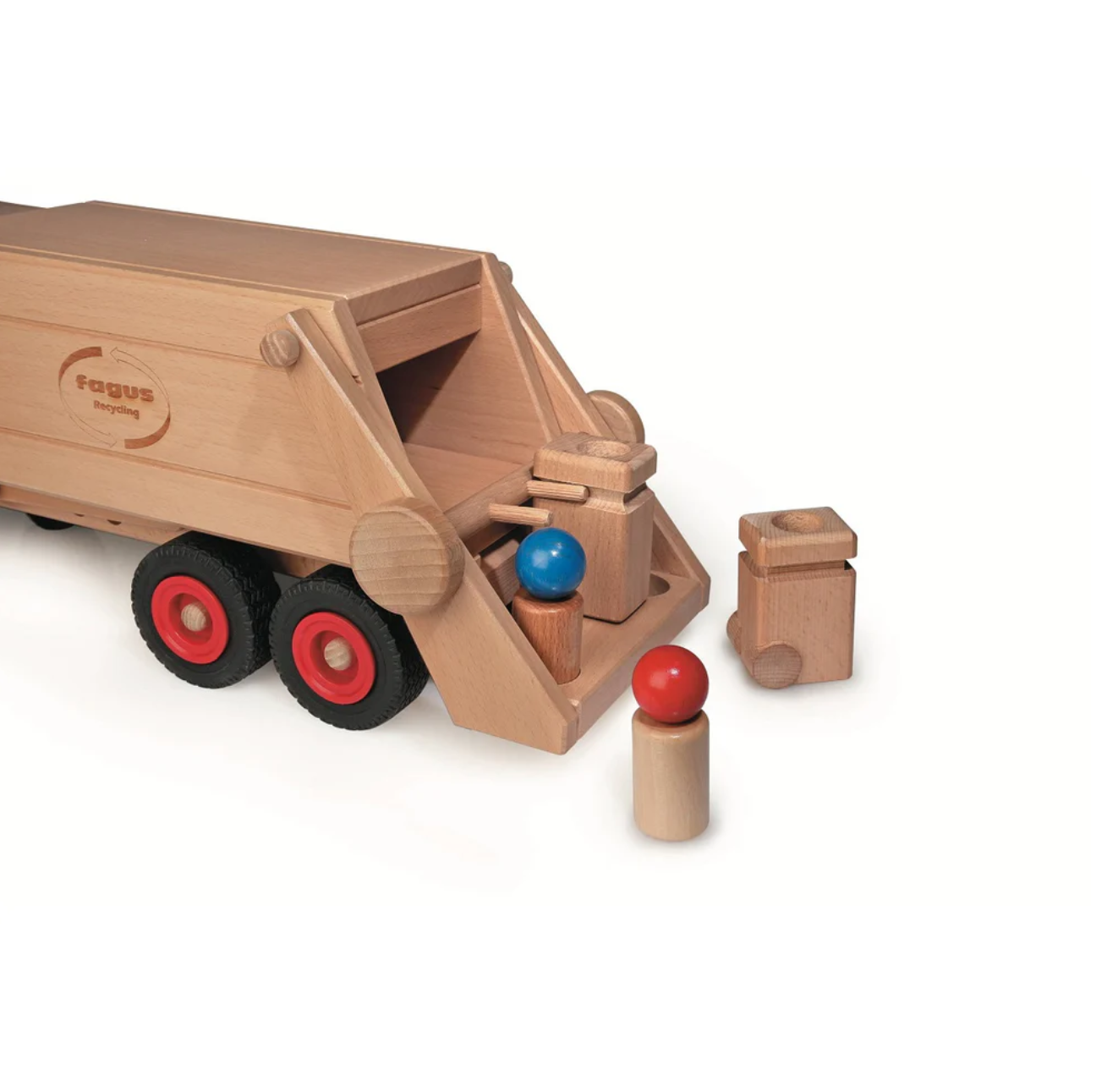Fagus Recycling/Garbage Truck | Wooden Toy Vehicle