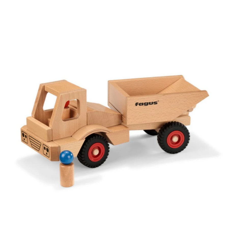 PRE-ORDER Fagus Wheels Dump Truck | Wooden Toy Vehicle