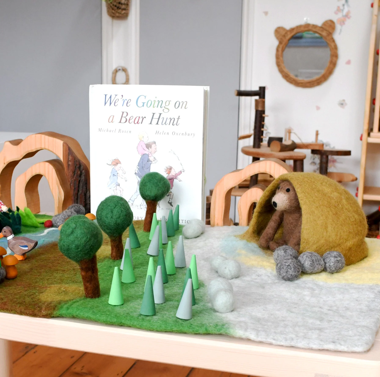 Felt Bear Hunt Playmat Playscape (Large)