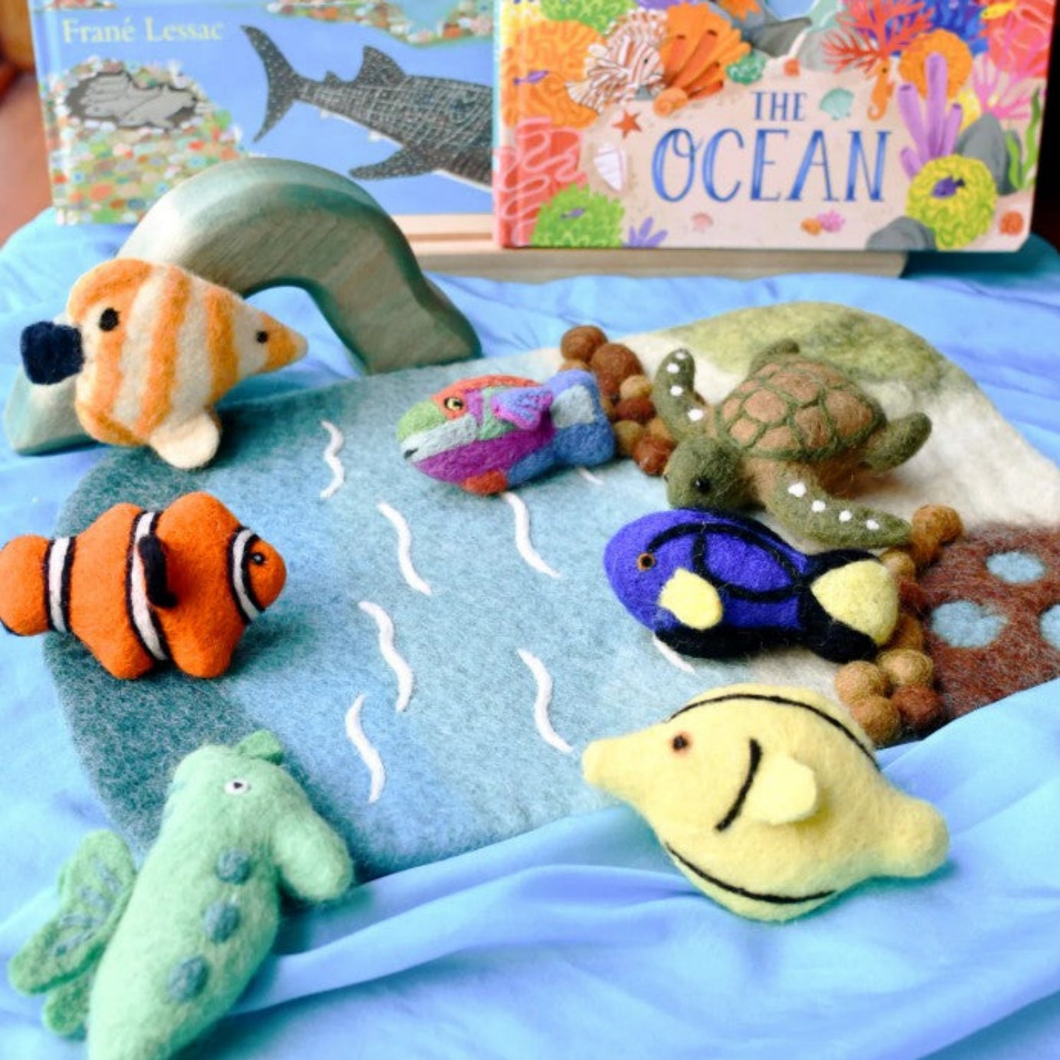 Felt Coral Reef Fish Toys (Set of 7)