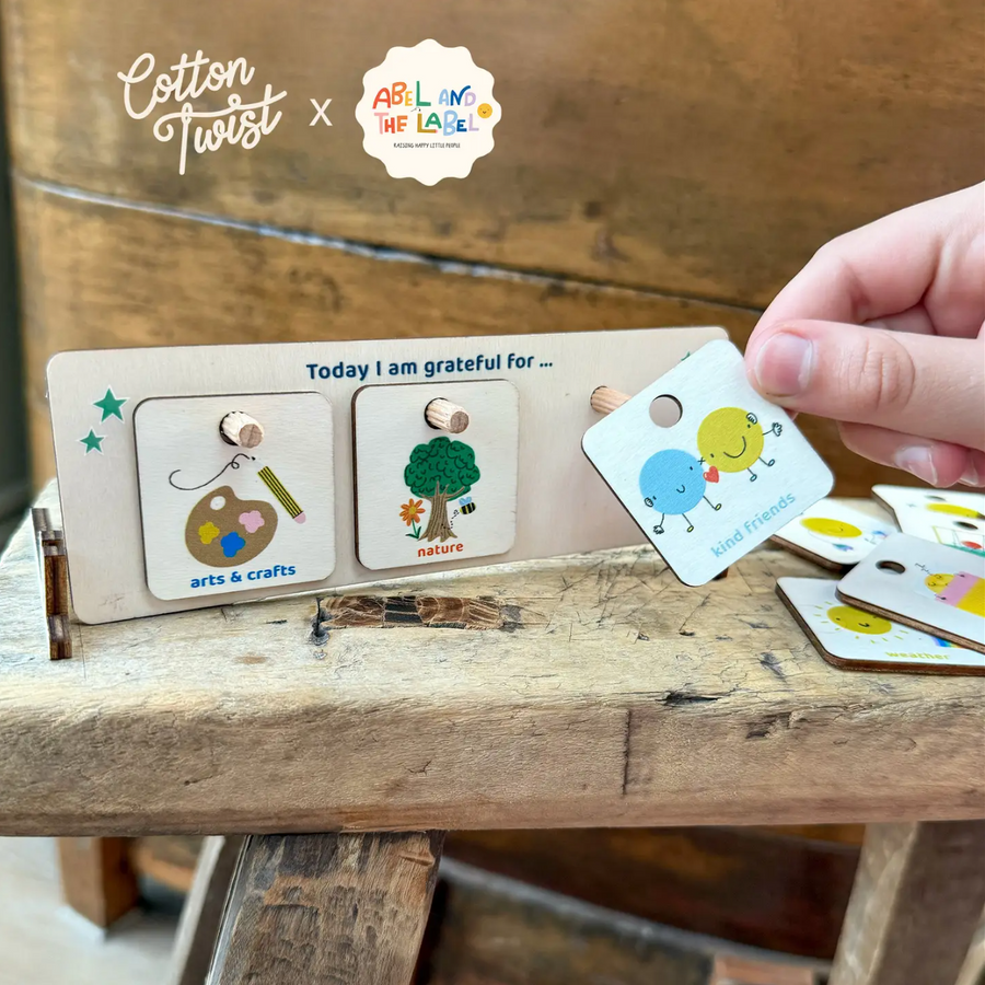 Wooden Gratitude Chart for Kids