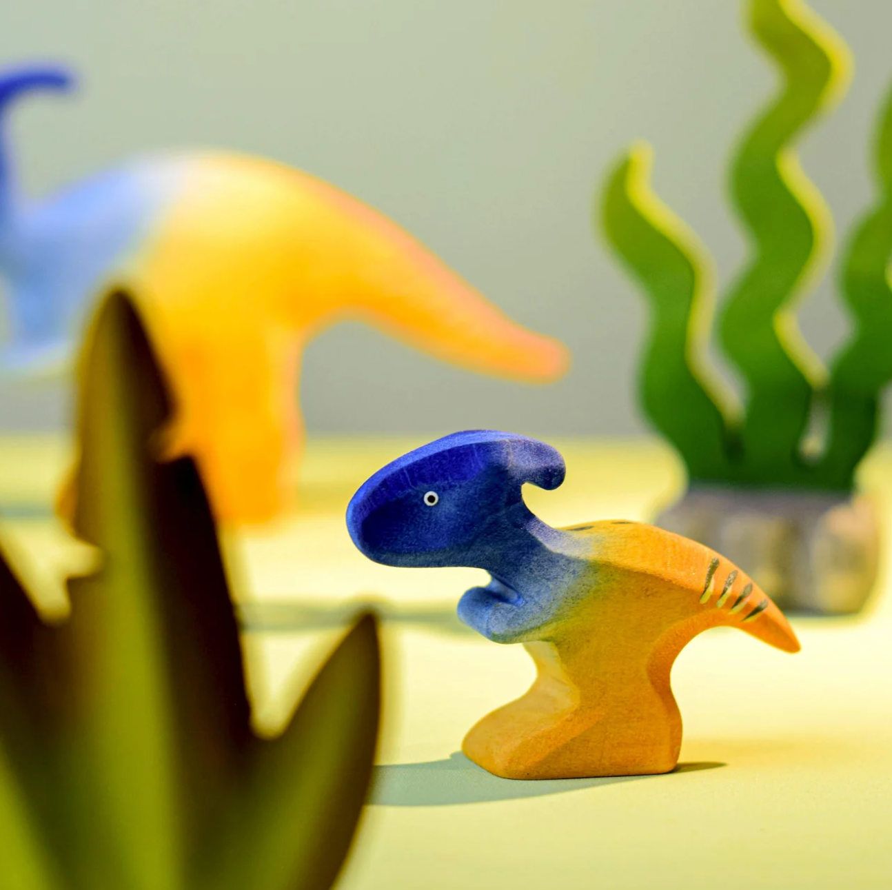 Baby Parasaurolophus Dinosaur | Wooden Toy