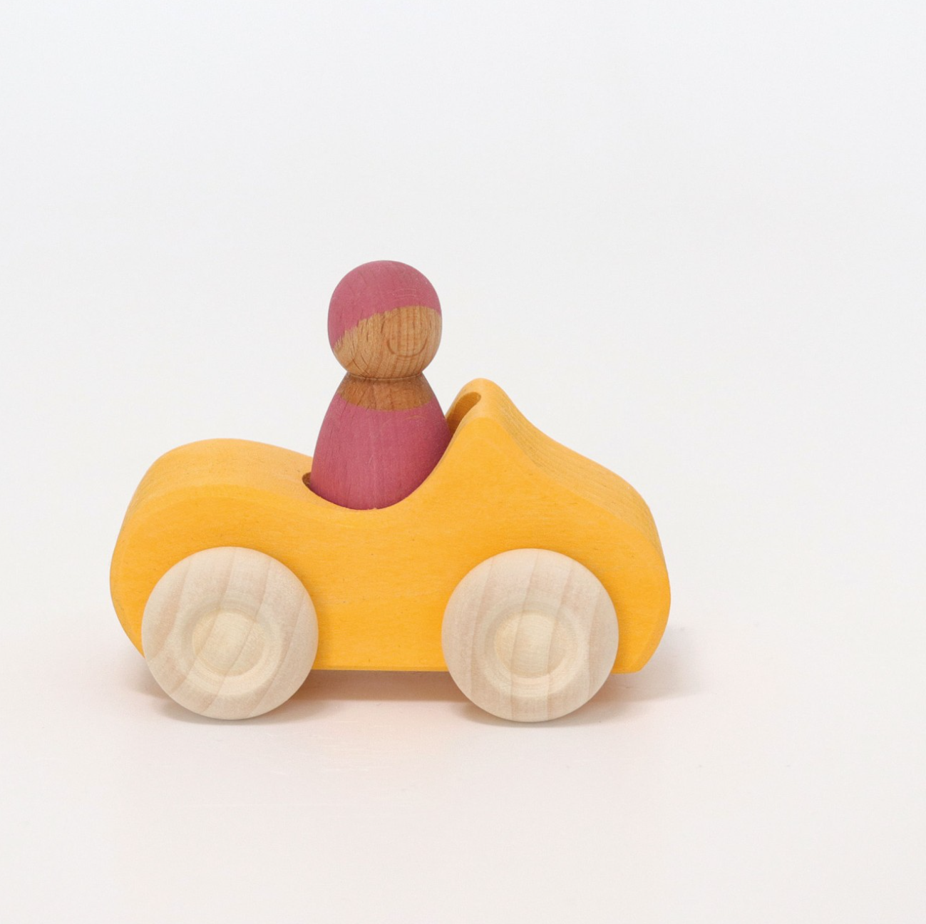 Grimm's Small Convertible Car with Rainbow Friend (Yellow)