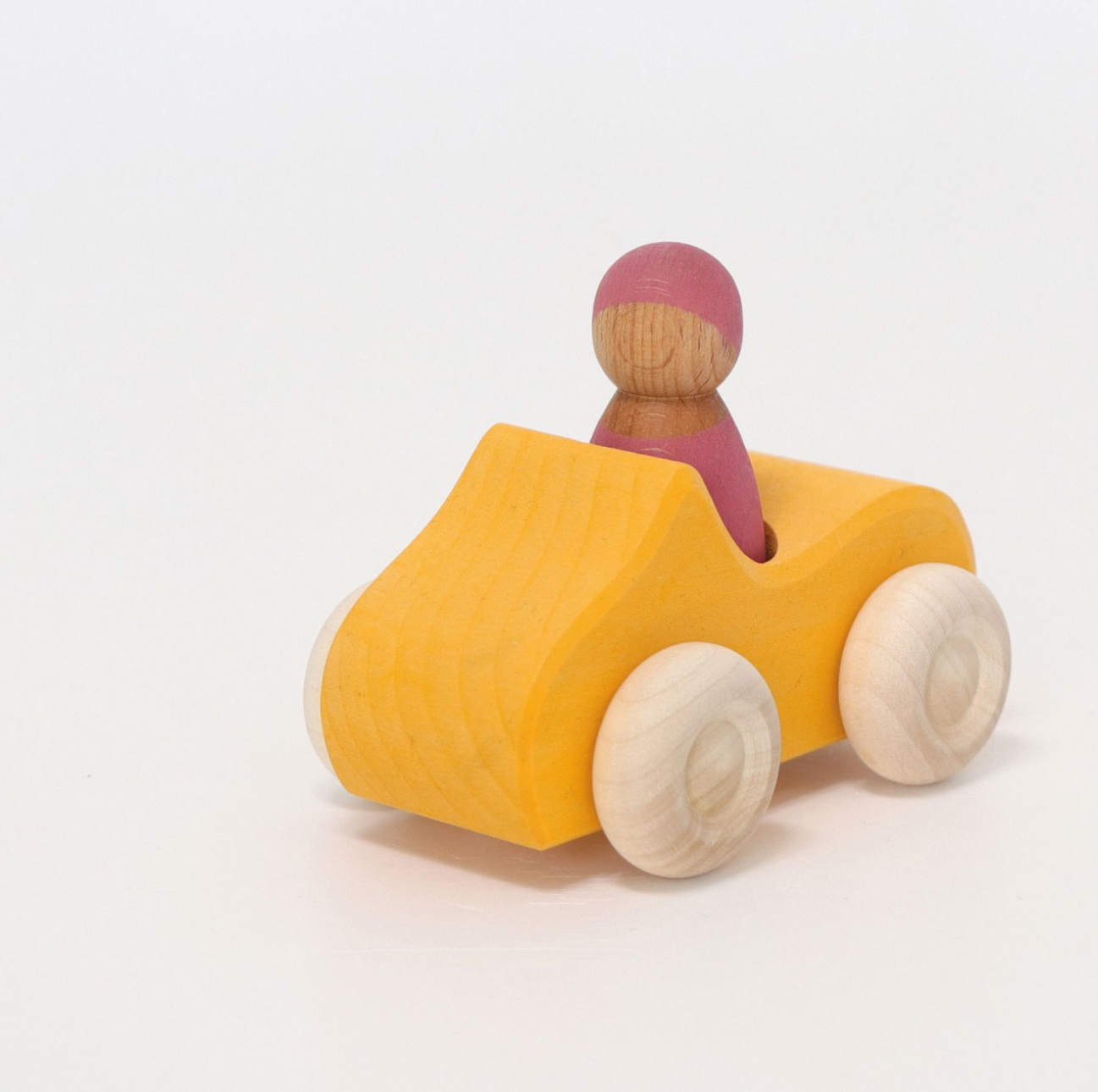 Grimm's Small Convertible Car with Rainbow Friend (Yellow)