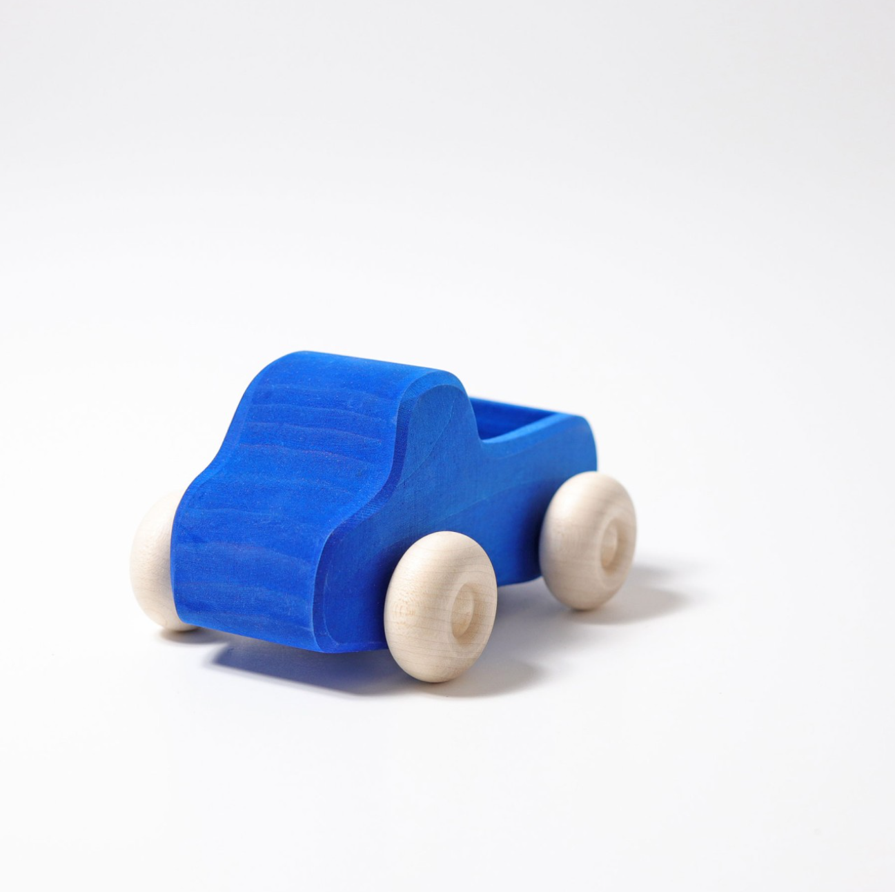 Grimm's Small Wooden Blue Truck