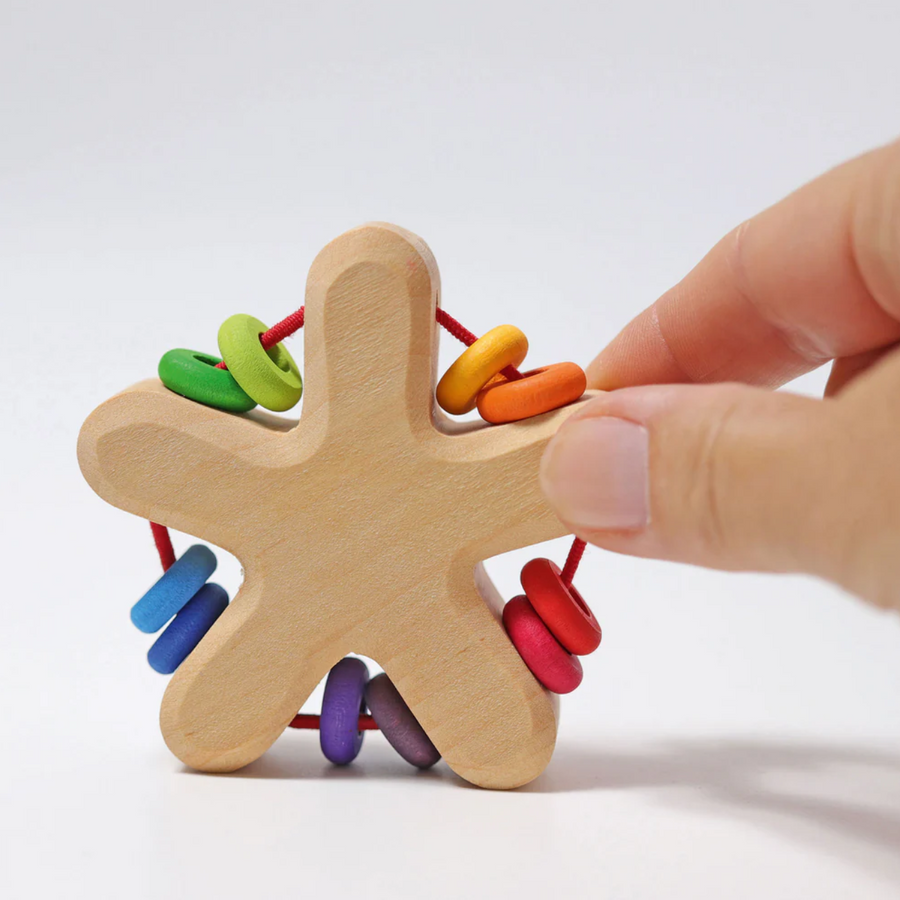 Grimm's Rainbow Rattle Star