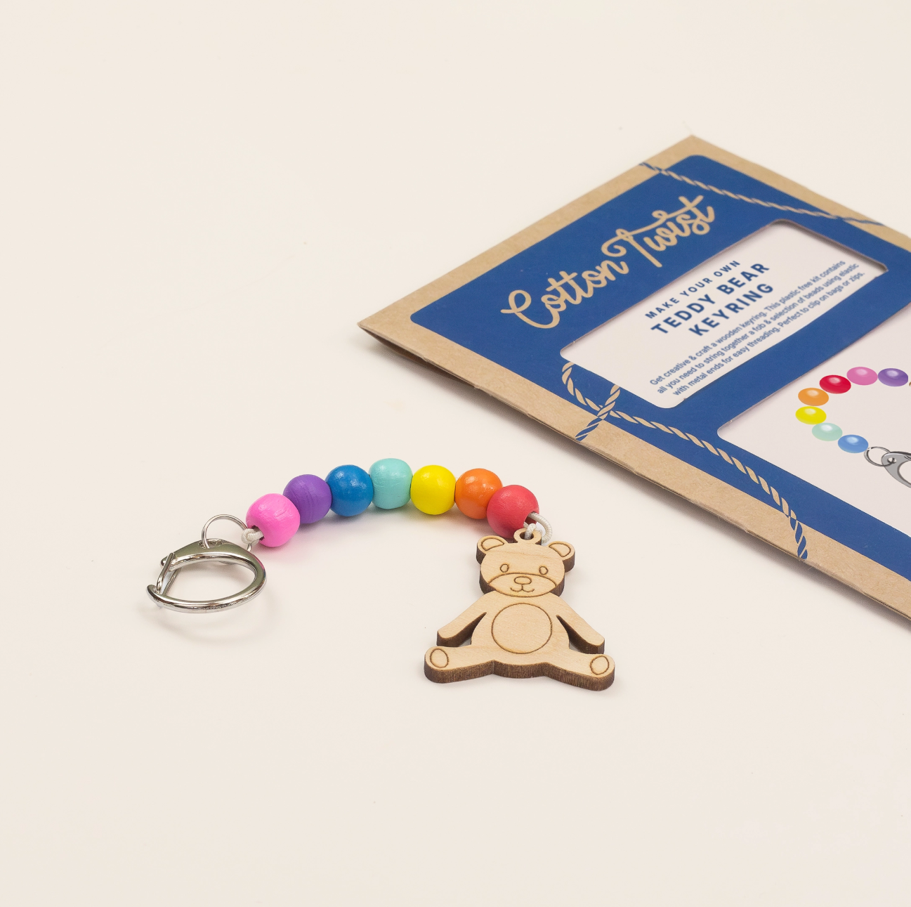 Make Your Own Teddy Bear Keyring Craft Kit