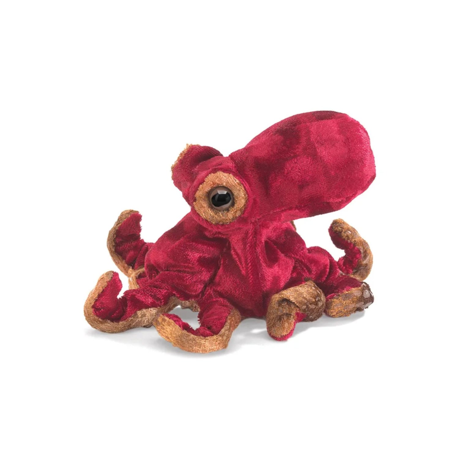 Mini Red Octopus Finger Puppet